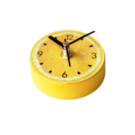 Mikinona Refrigerator Stickers Clock Lemon Pattern Fridge Clock Magnet Timer for Kitchen