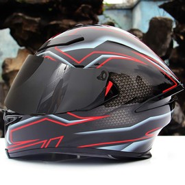 Shkalacar Motorcycle Wind Protection Helmet Lens Visor Full Face Helmet Visor Replacement for AGV K1 K3SV K5