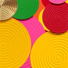 Retro 80s Neon Earrings Round Disc Dangle Drop Earrings for Women Lightweight Bohemia Statement Geometric Round Earrings Fashion Accessories 80s Jewelry Costume Party (Green)