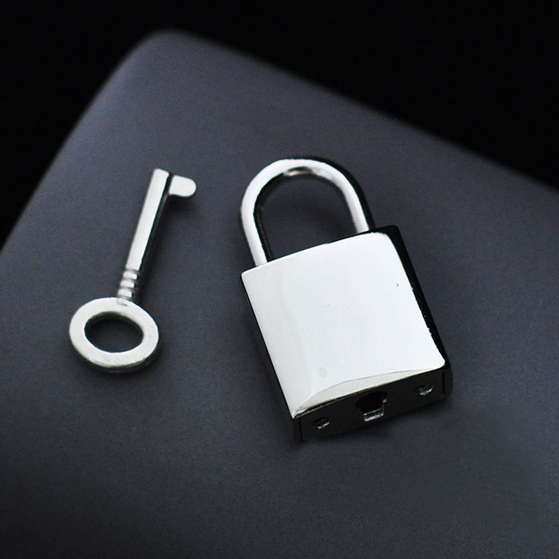 Mini Metal Lock - Zinc Replacement Unfading Silver Pad-Lock with