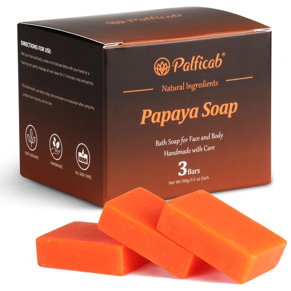 PALFICAB PALFICAB Papaya Soap | Exfoliating Bar Soap for Women