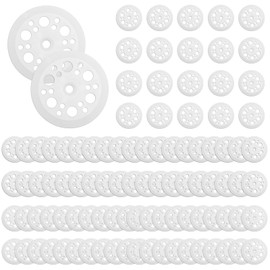 Pack of 100 Foam Panels Washers Plastic, Plastic Discs Insulation Plates, PP Washers for Soft Insulation Boards EPS, XPS Panels, Rock Wool Fibreglass Fixation Support