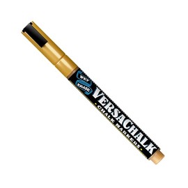 VersaChalk Metallic Gold Chalk Marker - 3mm Tip, Dry Erase, Plastic, 1 Count