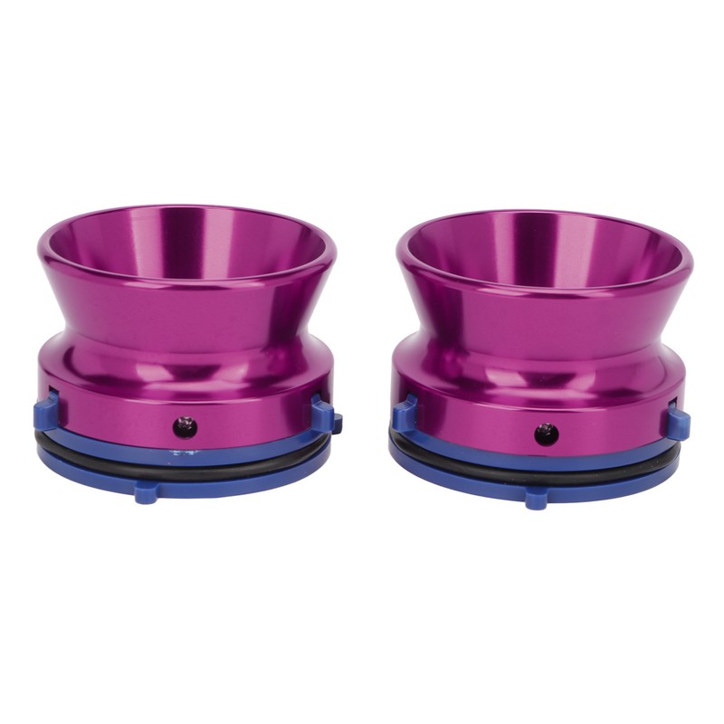 1 Pair NAB Hub Adapters Polished Aluminum Alloy Universal Loading
