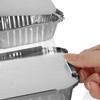 com-four® 24 x Aluminium Bowls - Casserole Dish with Lid