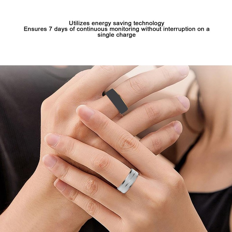 Smart Health Ring IP68 Waterproof Bluetooth Connection Rechargeable Pedometer Health
