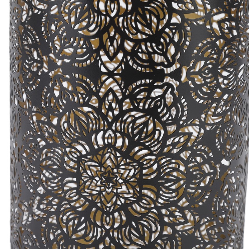 Lamp Shade Hollow Carving Metal Cylindrical Circular Pattern E27 E26