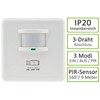 ChiliTec 3-Wire Flush-Mounted Motion Sensor 160° 9 m Range LED