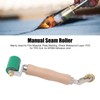 40mm Silicone Seam Roller Dual Use Brass Wheel Wood Handle