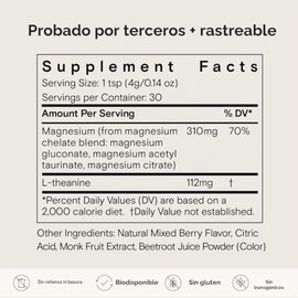Moon Juice Magnesio en Polvo 120 Grs