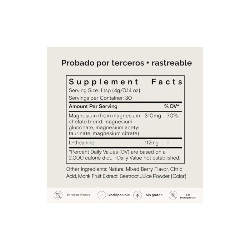 Moon Juice Magnesio en Polvo 120 Grs