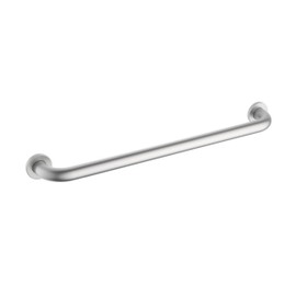 KIBI 24 Inch Stainless Steel Bathroom Safety Grab Bar | Curved Shaped Grab Bar for Bathtubs and Showers, Bathroom Grab Bars for Seniors, Wall Mounted Anti-Slip Support - Brushed Nickel (KGB1024)