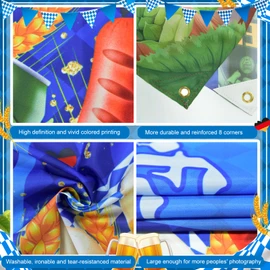 Avezano Oktoberfest Garage Door Banner 6x13Ft Oktoberfest Garage Door Cover Backdrop Oktoberfest Parade German Theme Party Decorations Outdoor Wall House Background Decor (157.48"L x 72.83"W)