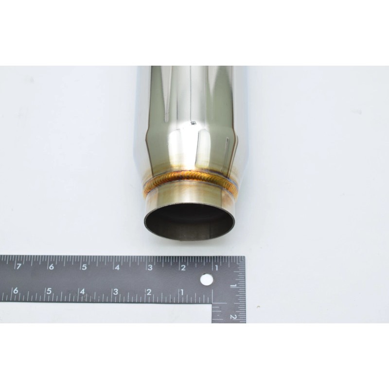 1320 B-Series resonator 12" stainless steel universal 2.5" inlet &