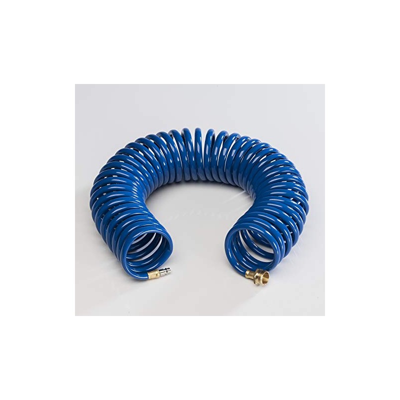 Empire Brass CRD-Coil-BLU-HS Blue Coiled Extension Hose for Quick Disconnect