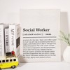 Social Worker Canvas Wall Art Motivational Social Worker Definition Canvas