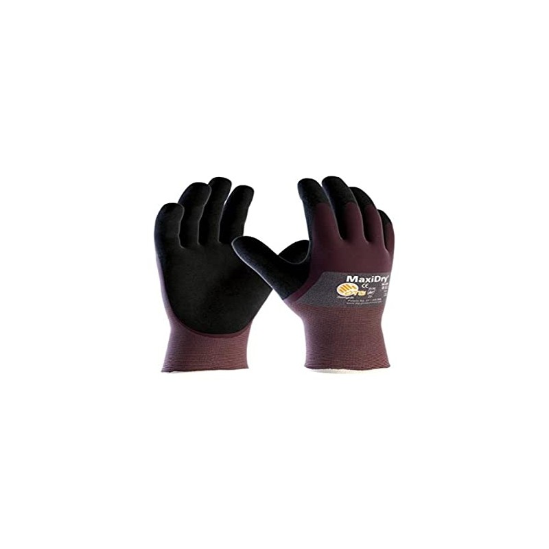 ATG 56425-09B Large MaxiDry 3/4 Dipped Gloves
