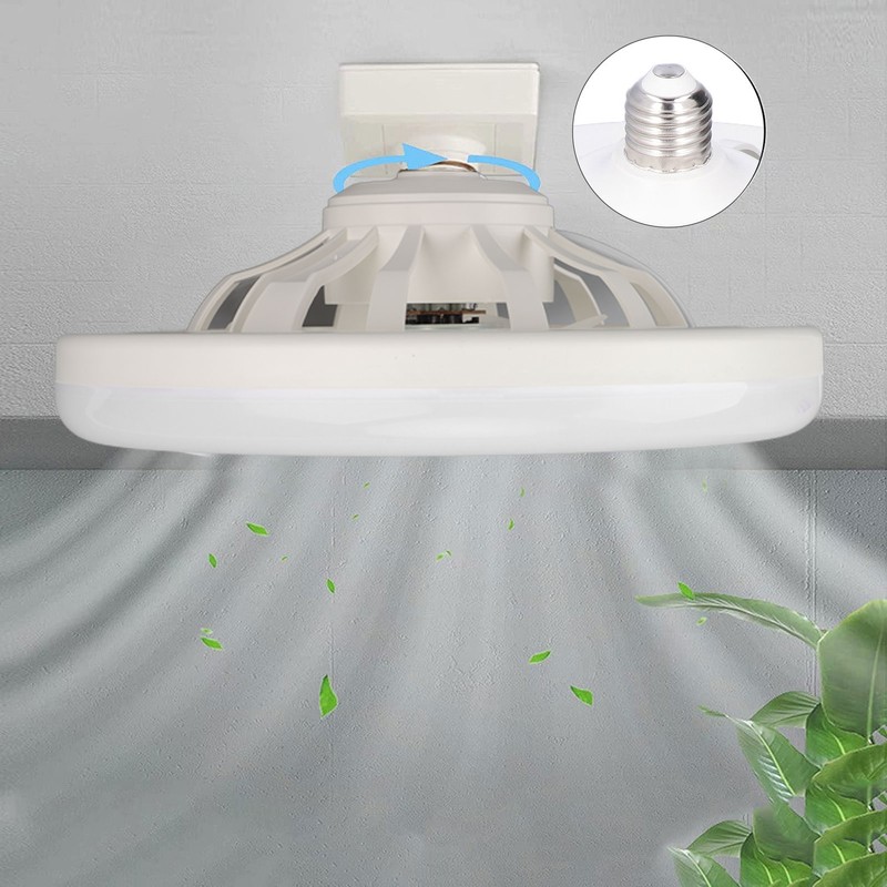 9.8in LED Ceiling Fan Light Quiet 3 Gears Ceiling Fan