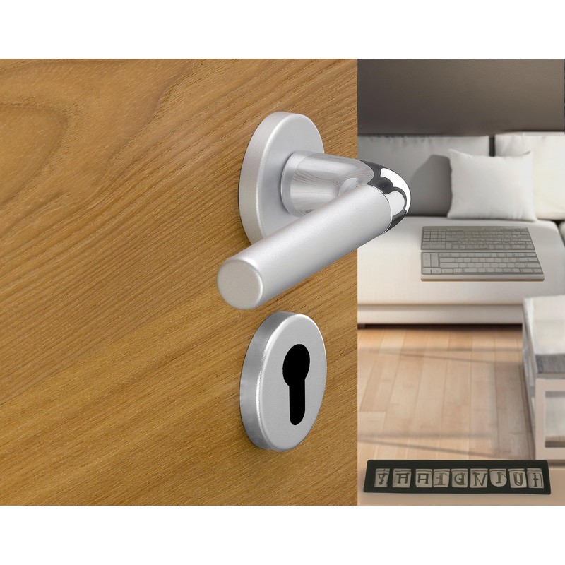 1 Pair Rosettes Hole Cylinder Compatible with Yale Hole Door