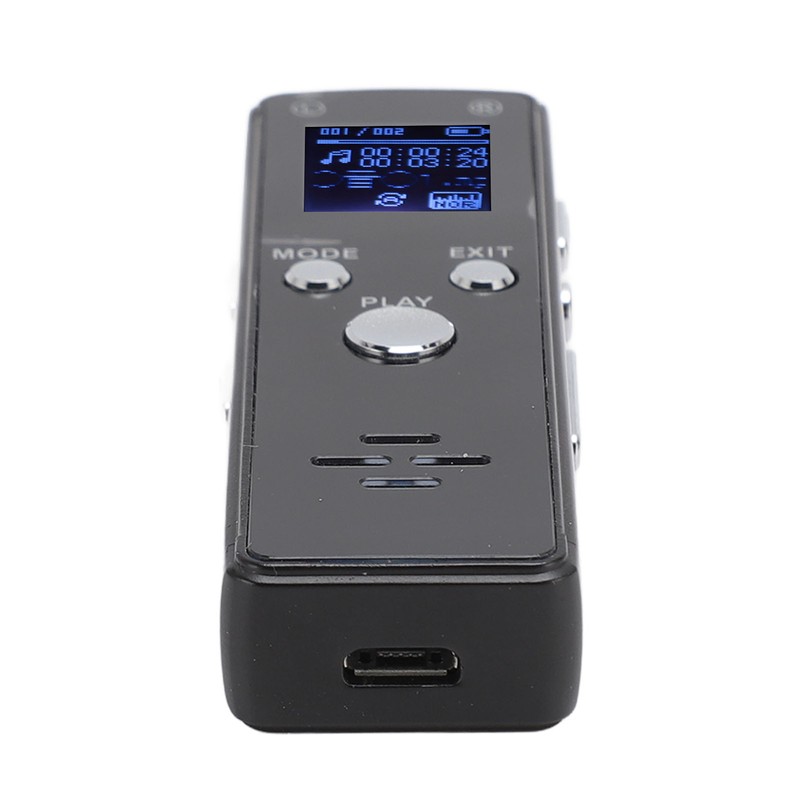 Digital Voice Recorder Noise Reduction 220mAh MP3 Player Recorder Portable