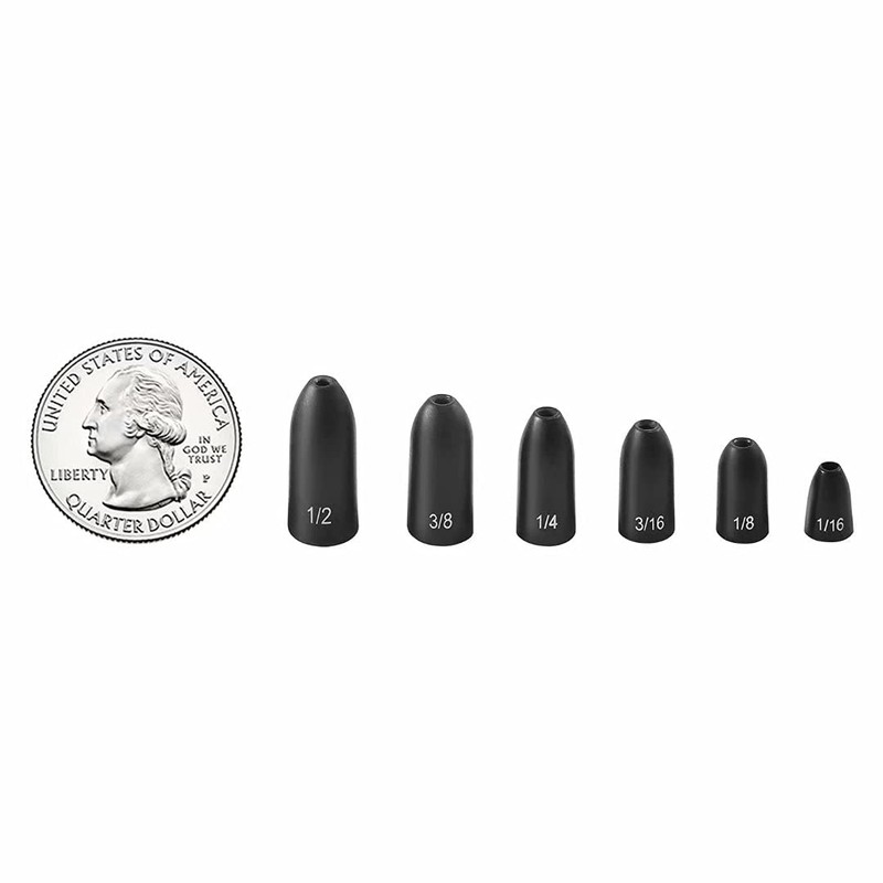 Fishfun Pesas de Pesca de Bala de tungsteno, sin inserción,