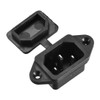 uxcell AC 250V 10A 3P Iec320 C14 Inlet Plug Power
