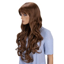 CAISHA 70 cm Wig Voluminous Cosplay Theatre Show Wavy Brown FS819