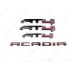 GMC 4PC Gloss Black Red Door Rear Tailgate AT4 Acadia