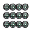 Mini Compass 12 Pieces Pocket Compass Stability Portable Lightweight Camping