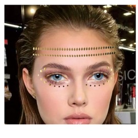 Festival Tattoos Stars Tattoos Gold Tattoos Eye Tattoos Festival Party Glitter Make Up 6 Sheets Set