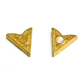 HHH Design Brass Finish Western Collar Tip w/8x6mm Bezel