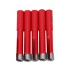 5Pcs Saw Bit Set FlatTooth Diamond Particles Red Coated Drill