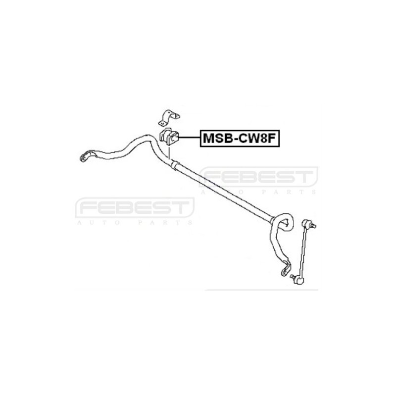 4056A079 - Stabilizer/Sway Bar Bushing (FRONT) D22 For Mitsubishi