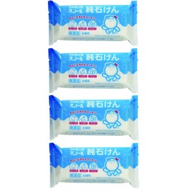 [Bulk Purchase] Shabondama Snow Pure Soap 6.3 oz (180 g) x 4 packs