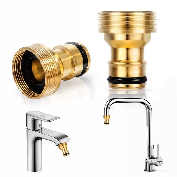 HJZHII Universal Gardena Tap Adapter, Adapter Tap Garden Hose Adapter