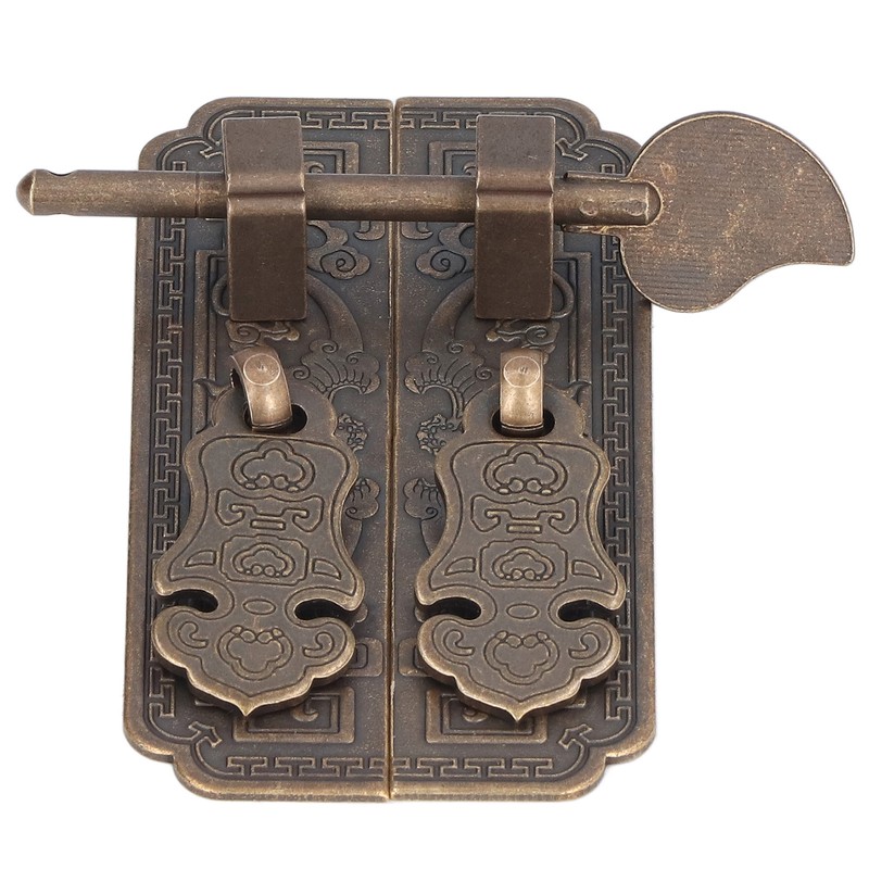 Cabinet Faceplate Brass Material Bronze Auspicious Bat Pattern Retro Chinese