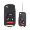 Tbest Car Keys 3 Panic Button Folding Remote Flip Shell