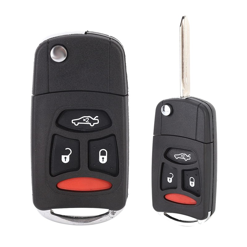 Tbest Car Keys 3 Panic Button Folding Remote Flip Shell