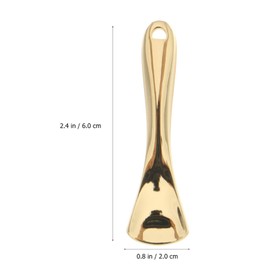 Baluue 6pcs Cream Cosmetic Spoon Mini Massage Sensitive Skin Ice Cream Spoon Makeup Spoon Peanut Butter Stirrer Facial Electric Massagers Eye Repair Cream Hand Coffee Zinc Alloy