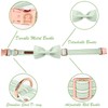 MR.CHUBBYFACE Green Dog Collar with Bowtie, Cute Summer Pet Collar