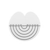 100Pcs Hair Heat Shield Guards with Scale Single Hole PVC
