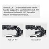 Nitze Lightweight NATO Top Handle, Built-in NATO Rail, Quick Release
