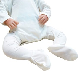 Edenswear Tencel Socks with Zinc Infused Long Tube Moisturising Socks for Baby with Eczema, White