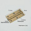 2 Pcs 3" Door Hinges Brass Folding Hinges for Gate