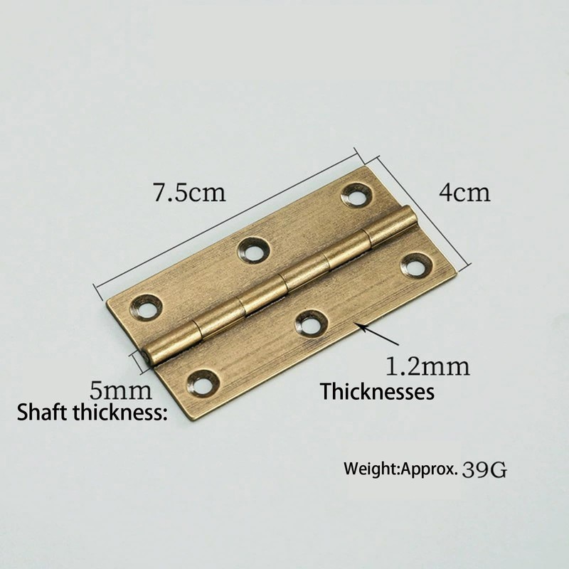 2 Pcs 3" Door Hinges Brass Folding Hinges for Gate