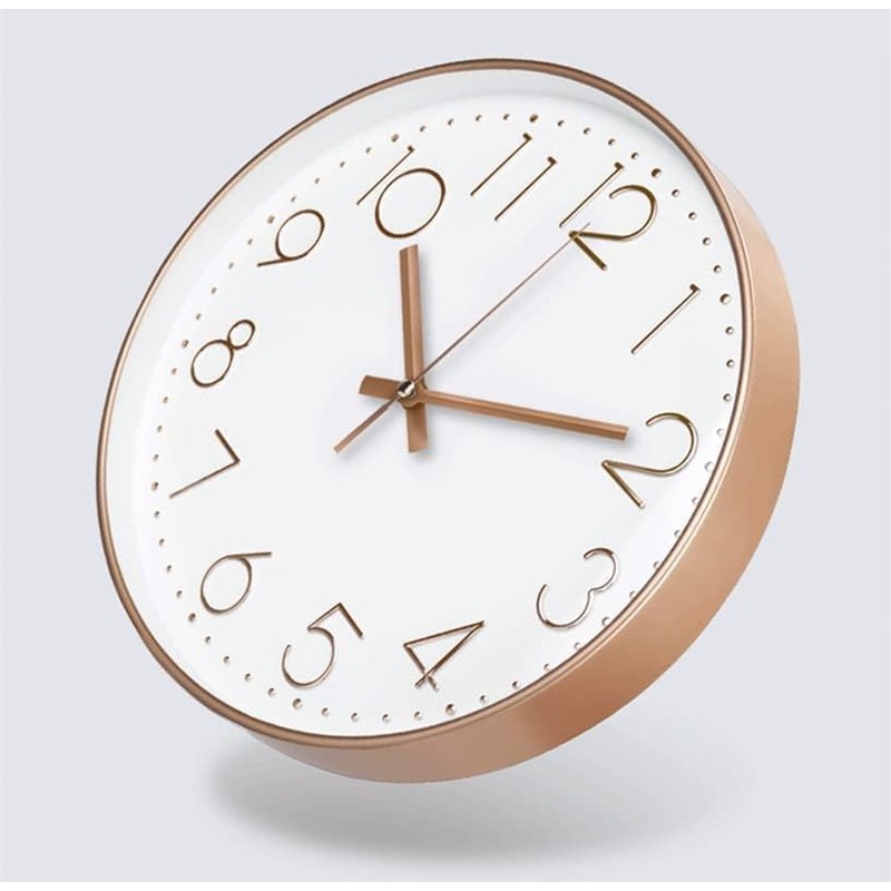 Nbdeal MGJ-0298 Wall Clock, Radio Clock, Nighttime Second Hand Stop