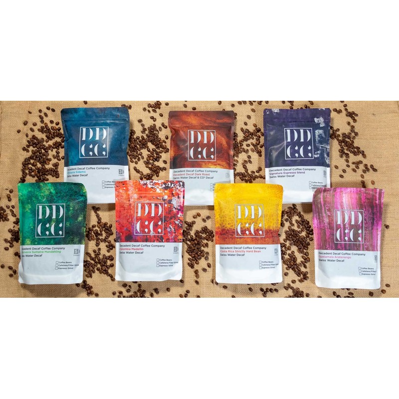 Decaffeinated Strongest Dark Roast Espresso Coffee Beans 227g - Swiss