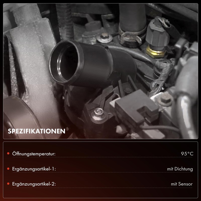 Frankberg A6512000615 Thermostat Coolant Coolant Regulator Coolant Water Controller Engine