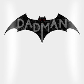 Shirtracer Cushion 40 x 40 cm Decorative Cushion - Dadman - Dad Day Gift | Gift for Dad | Father's Day | Father's Day Gift Children | Christmas Gift Dad - 40 x 40 cm - White - Father Dads Father's Day