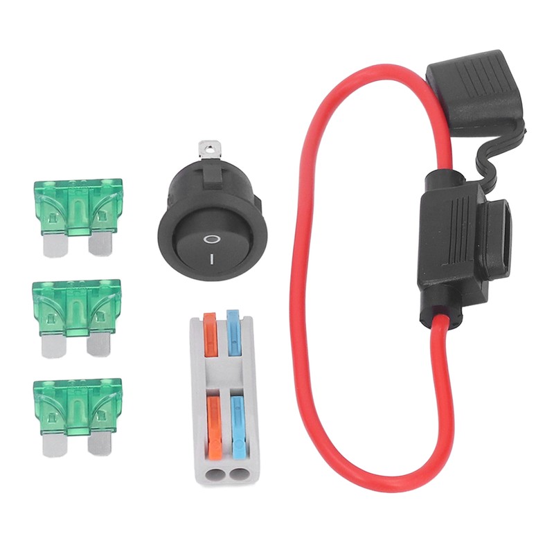 Battery Connector Adapter with Fuse Terminal ABS Safe Lithium Battery